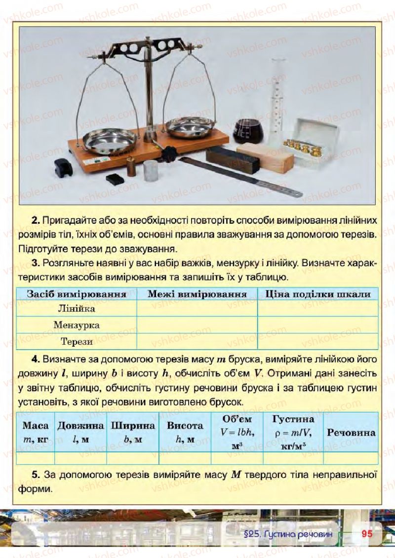 Страница 95 | Підручник Фізика 7 клас П.Ф. Пістун, В.В. Добровольський 2015