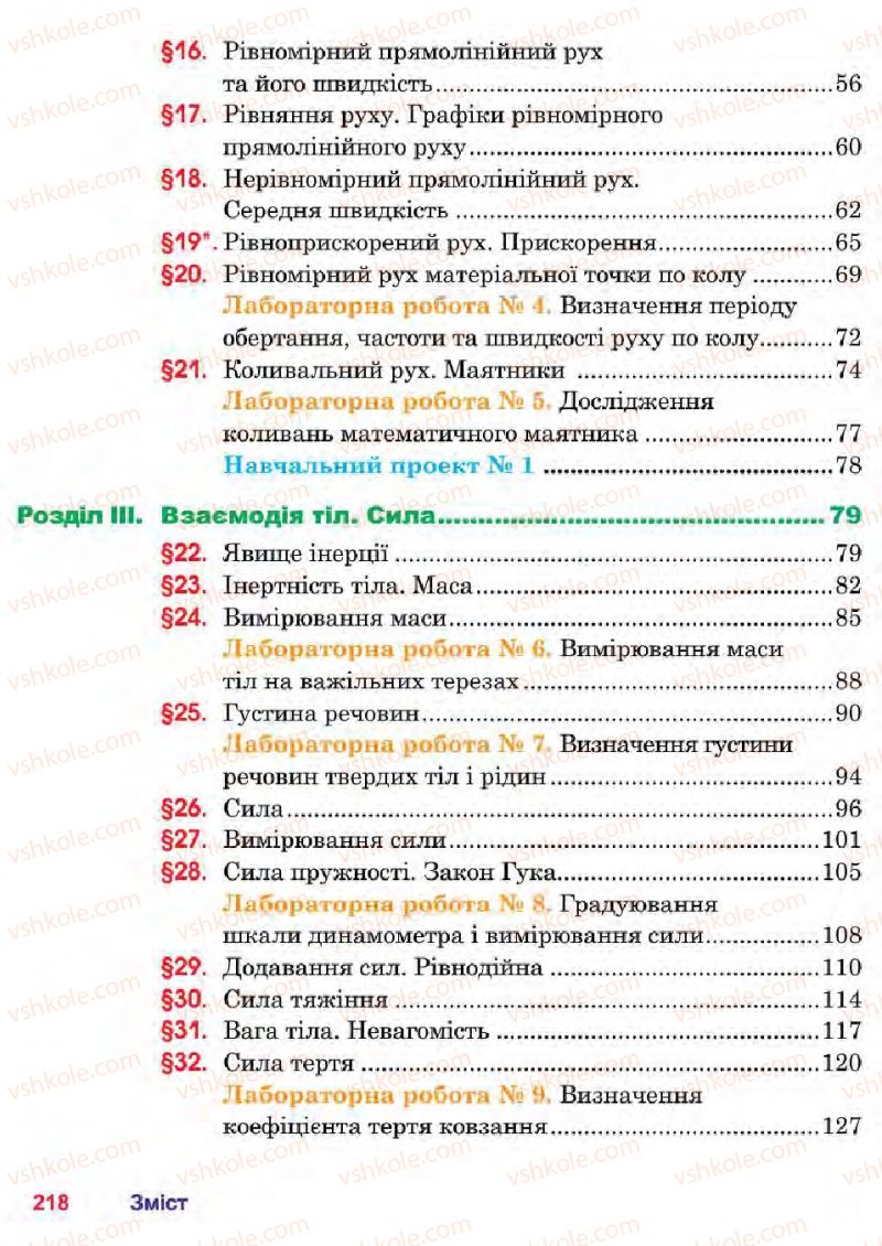 Страница 216 | Підручник Фізика 7 клас П.Ф. Пістун, В.В. Добровольський 2015