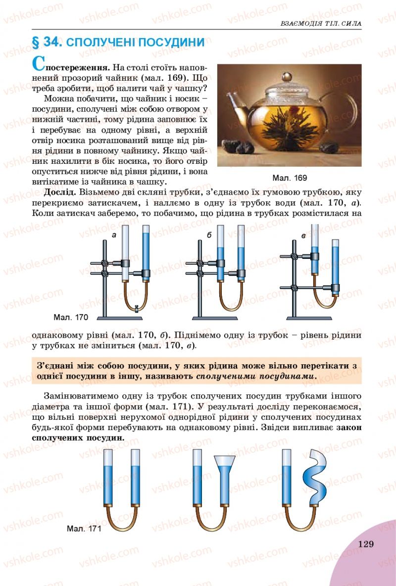 Страница 129 | Підручник Фізика 7 клас В.Д. Сиротюк 2015