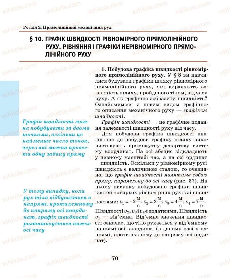 Страница 70 | Підручник Фізика 7 клас М.І. Шут, М.Т. Мартинюк, Л.Ю. Благодаренко 2014