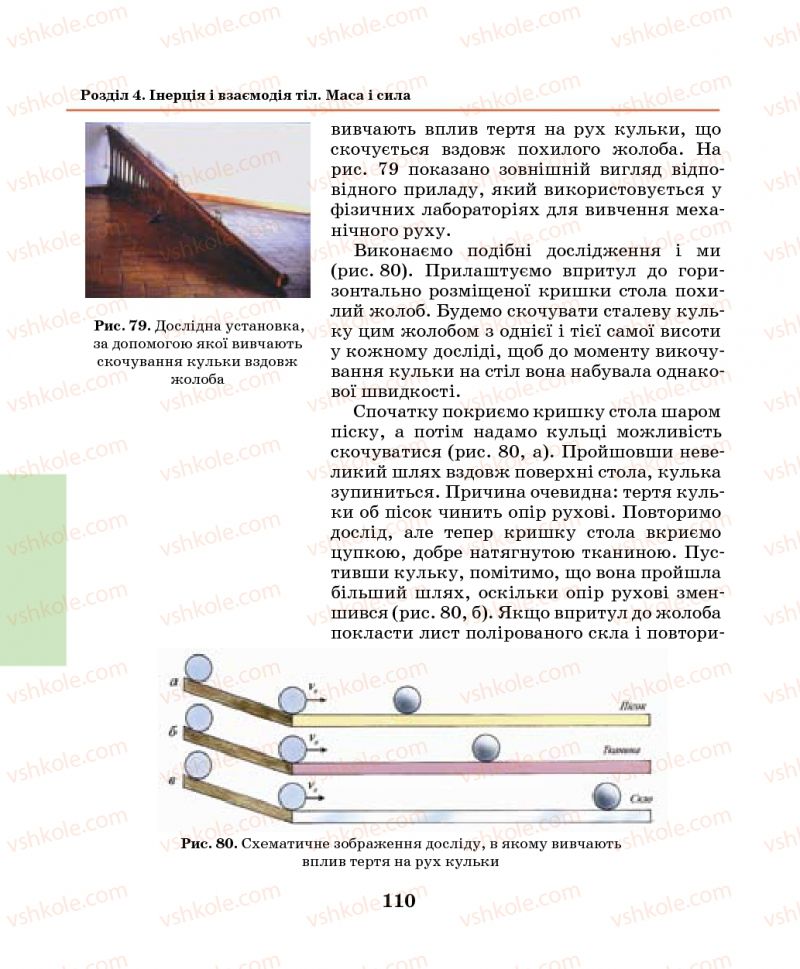Страница 110 | Підручник Фізика 7 клас М.І. Шут, М.Т. Мартинюк, Л.Ю. Благодаренко 2014