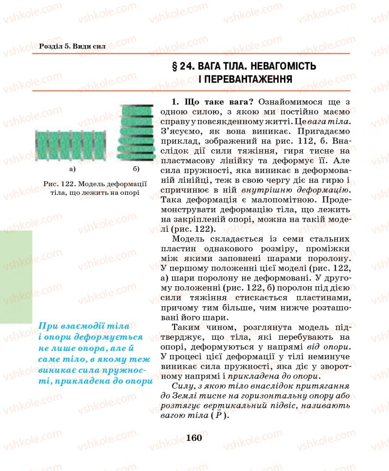 Страница 160 | Підручник Фізика 7 клас М.І. Шут, М.Т. Мартинюк, Л.Ю. Благодаренко 2014