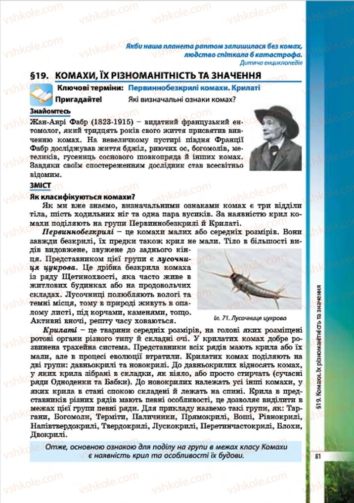 Страница 81 | Підручник Біологія 7 клас В.І. Соболь 2015