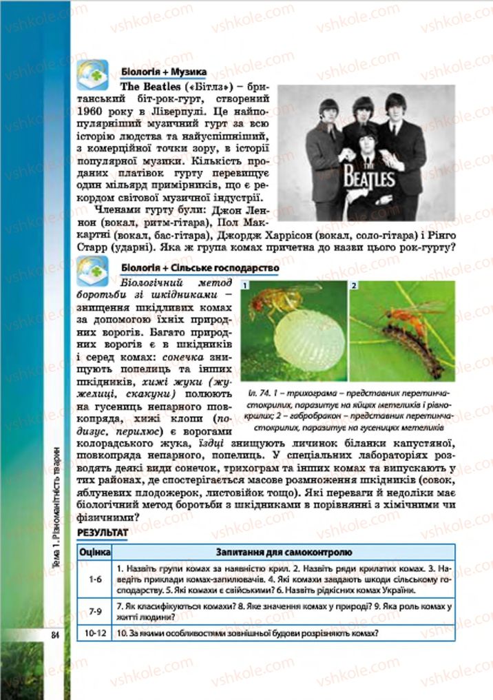 Страница 84 | Підручник Біологія 7 клас В.І. Соболь 2015