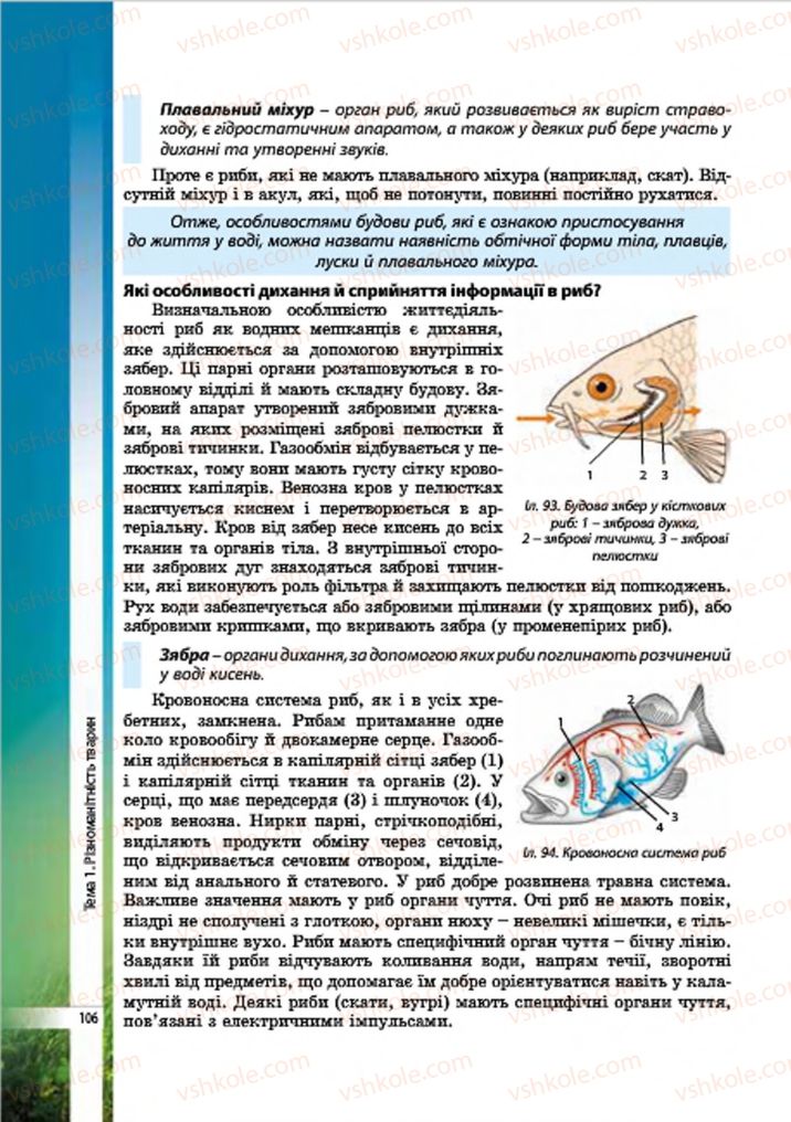 Страница 106 | Підручник Біологія 7 клас В.І. Соболь 2015