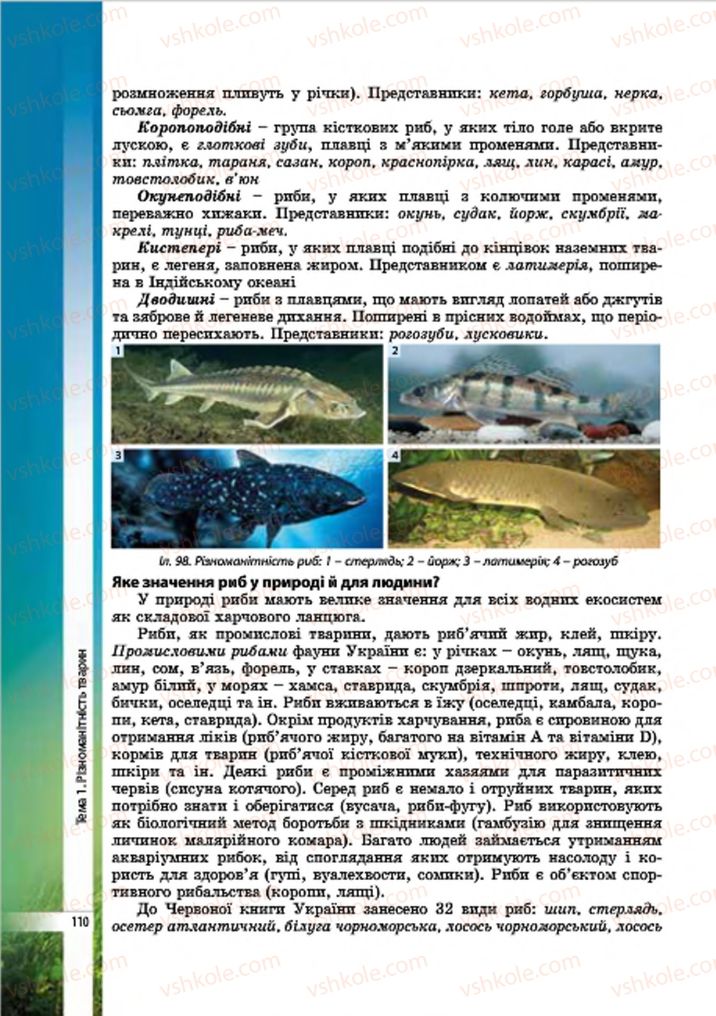 Страница 110 | Підручник Біологія 7 клас В.І. Соболь 2015