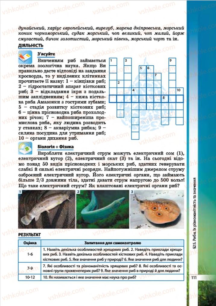 Страница 111 | Підручник Біологія 7 клас В.І. Соболь 2015