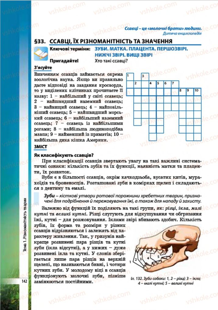 Страница 142 | Підручник Біологія 7 клас В.І. Соболь 2015