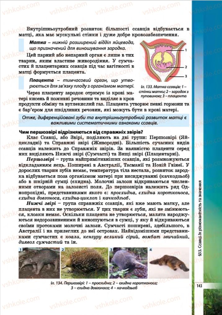 Страница 143 | Підручник Біологія 7 клас В.І. Соболь 2015