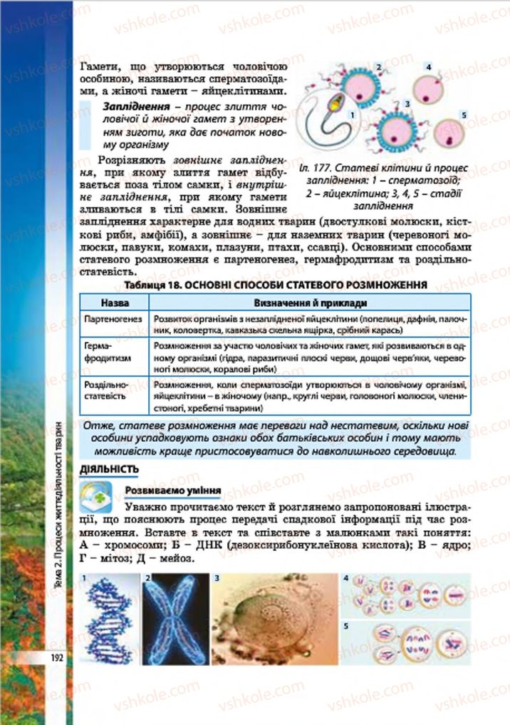 Страница 192 | Підручник Біологія 7 клас В.І. Соболь 2015