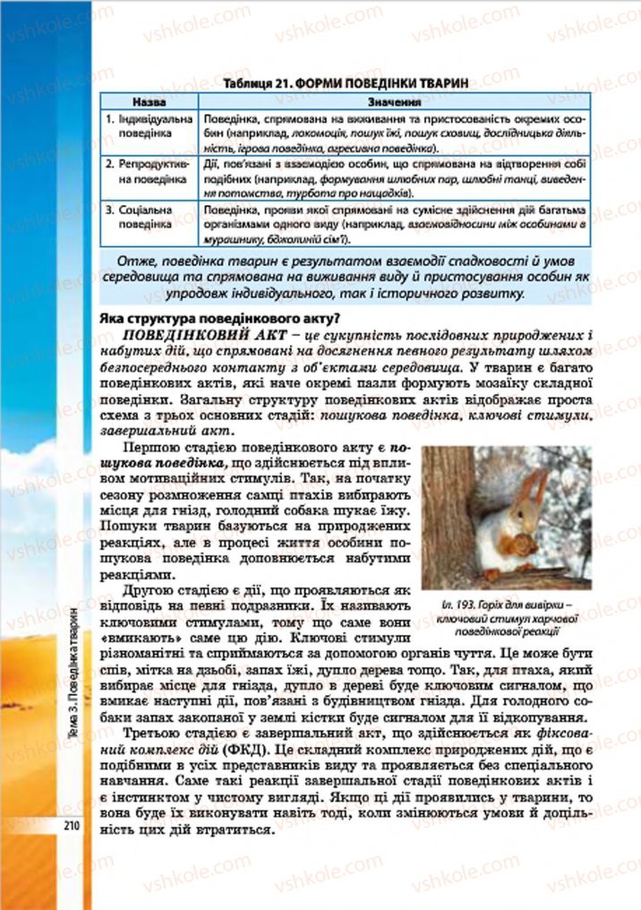 Страница 210 | Підручник Біологія 7 клас В.І. Соболь 2015