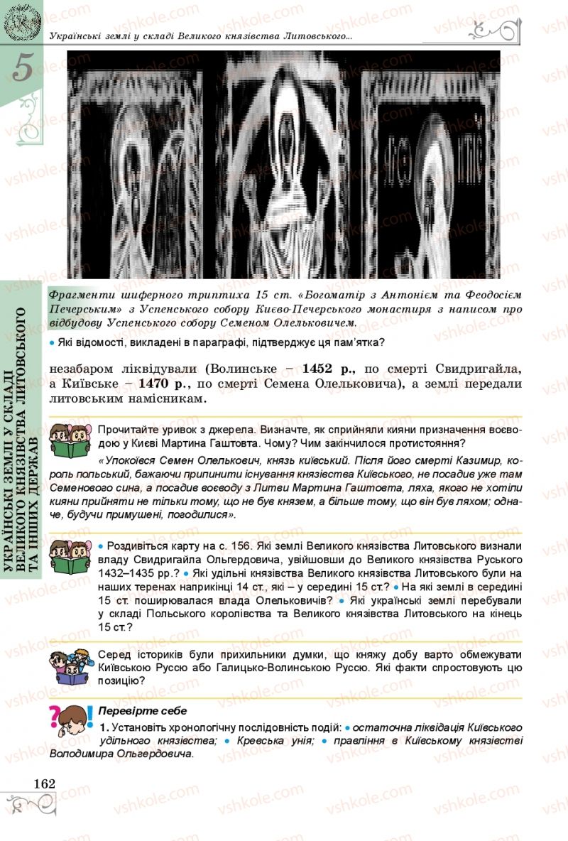 Страница 162 | Підручник Історія України 7 клас В.С. Власов 2015