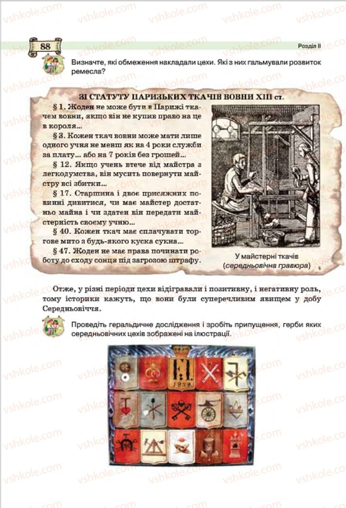 Страница 88 | Підручник Всесвітня історія 7 клас О.І. Пометун, Ю.Б. Малієнко 2015