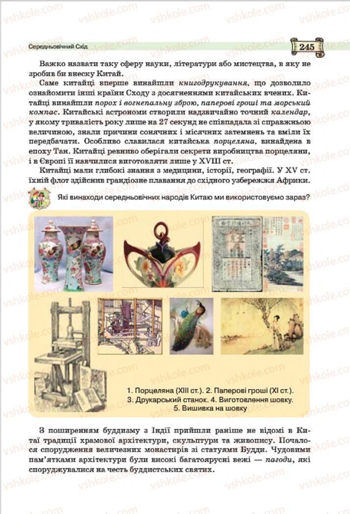 Страница 245 | Підручник Всесвітня історія 7 клас О.І. Пометун, Ю.Б. Малієнко 2015