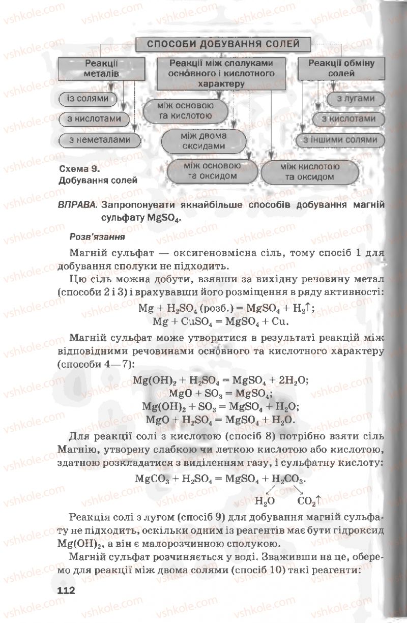 Страница 112 | Підручник Хімія 8 клас П.П. Попель, Л.С. Крикля 2008