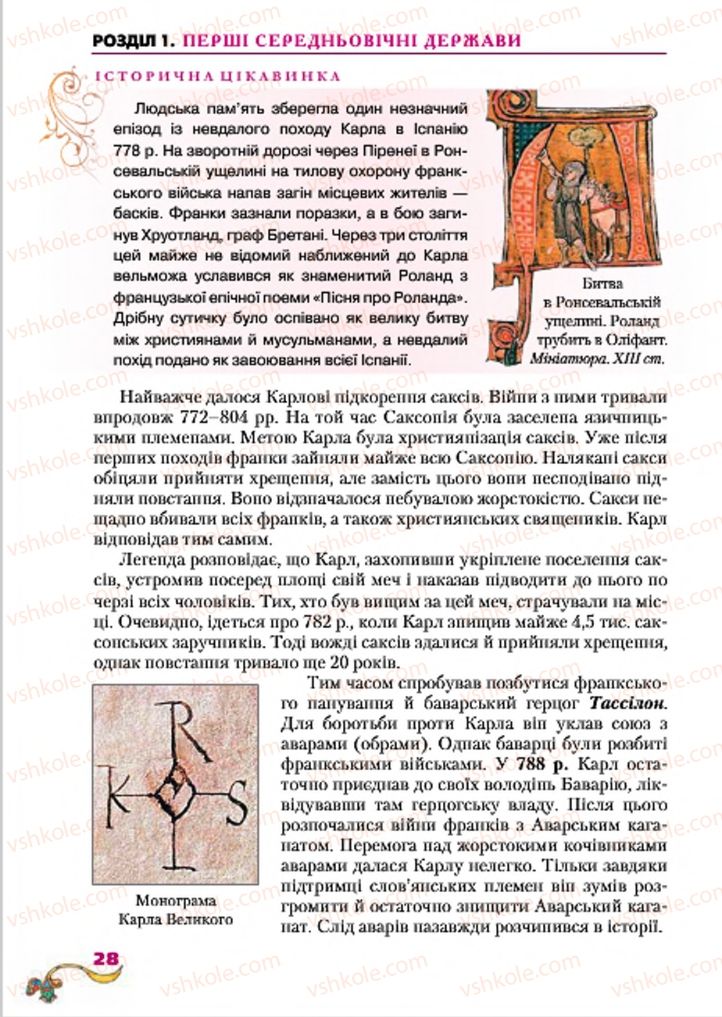 Страница 28 | Підручник Всесвітня історія 7 клас І.М. Ліхтей 2015
