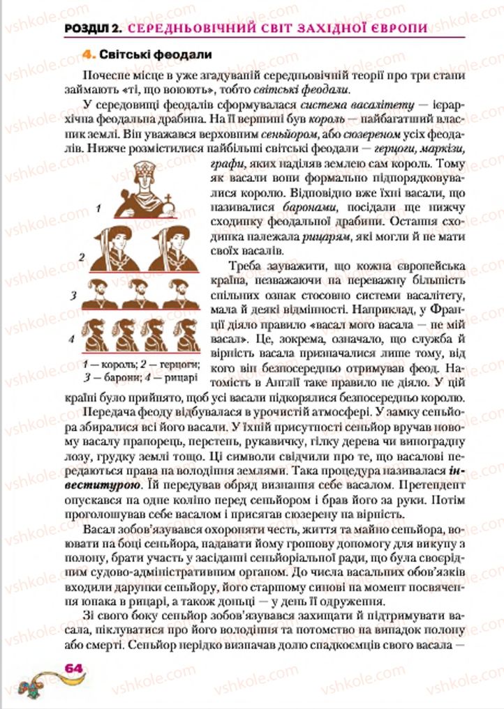Страница 64 | Підручник Всесвітня історія 7 клас І.М. Ліхтей 2015