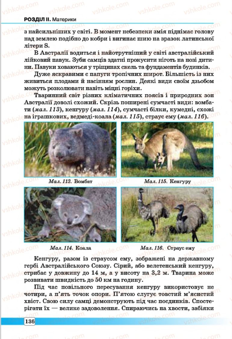 Страница 136 | Підручник Географія 7 клас П.О. Масляк, С.Л. Капіруліна 2015