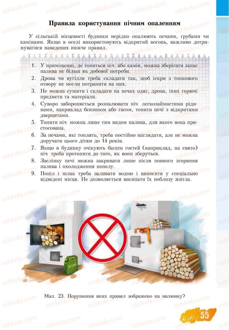 Страница 55 | Підручник Основи здоров'я 7 клас Т.В. Воронцова, В.С. Пономаренко 2007