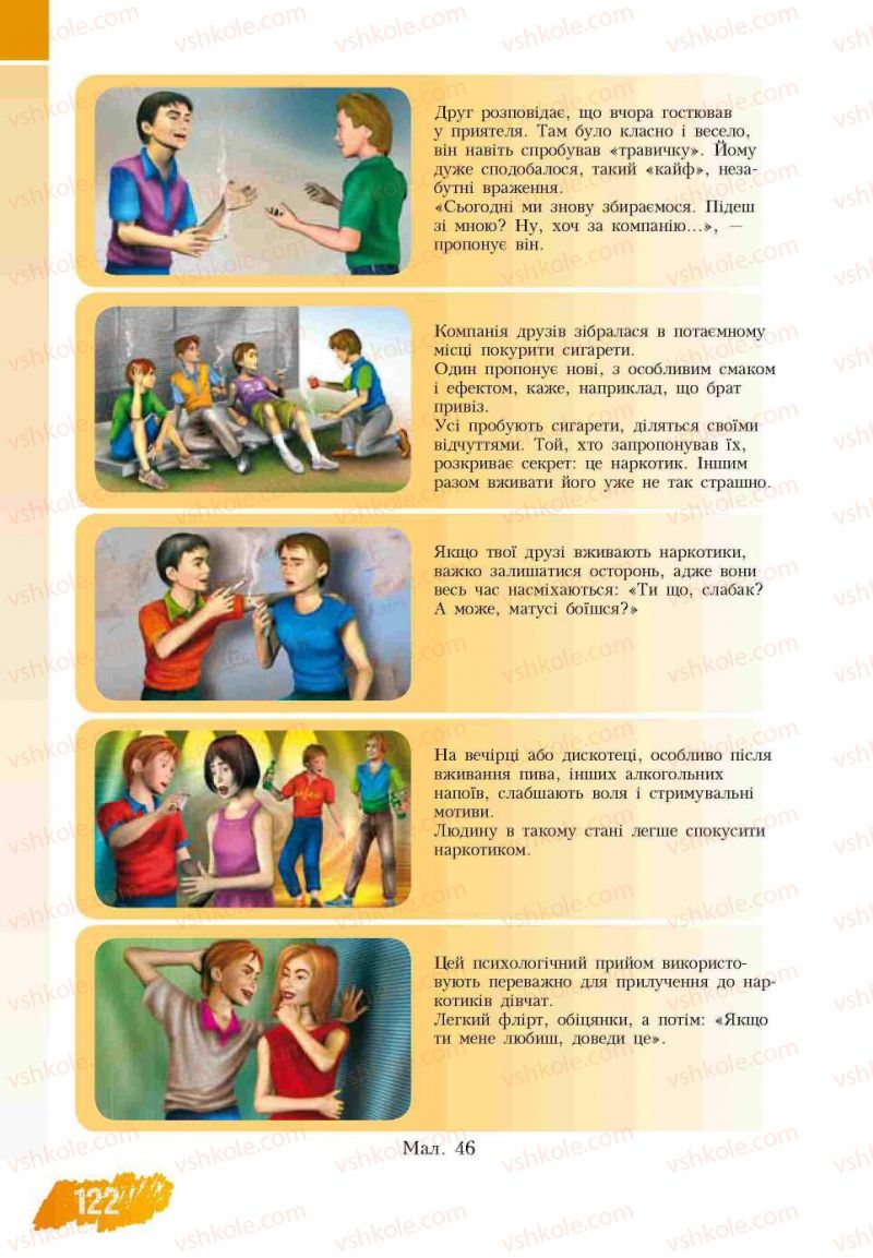 Страница 122 | Підручник Основи здоров'я 7 клас Т.В. Воронцова, В.С. Пономаренко 2007