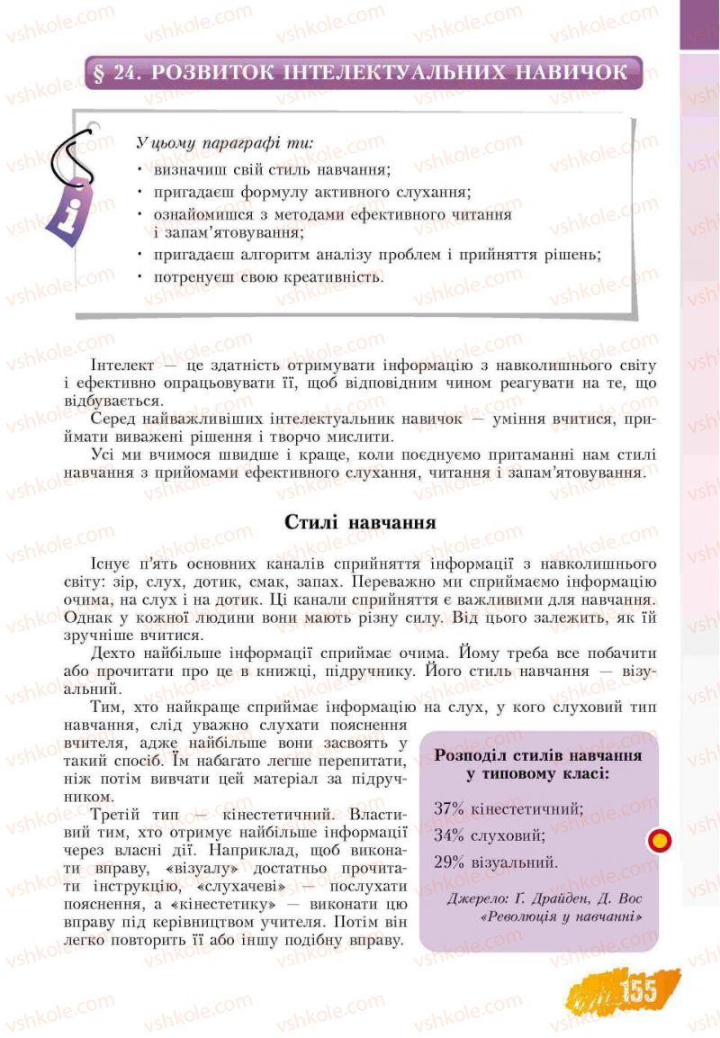 Страница 155 | Підручник Основи здоров'я 7 клас Т.В. Воронцова, В.С. Пономаренко 2007