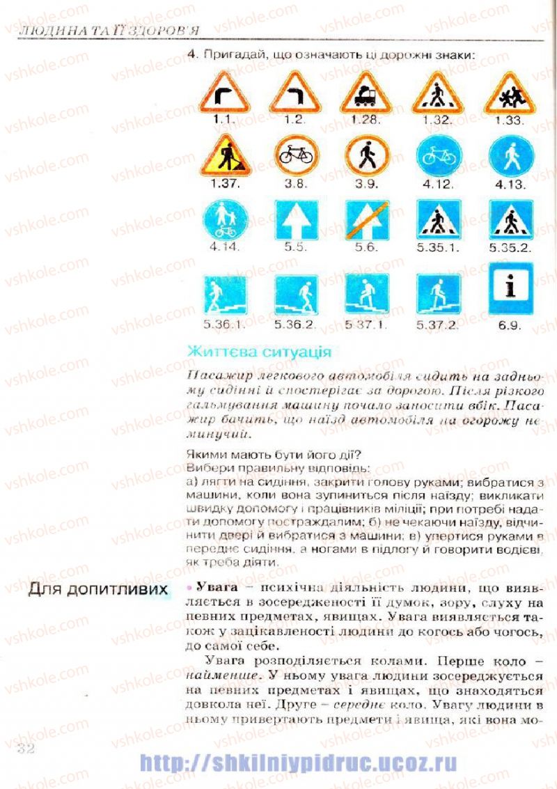 Страница 32 | Підручник Основи здоров'я 7 клас Т.Є. Бойченко, І.П. Василашко, Н.С. Коваль 2007