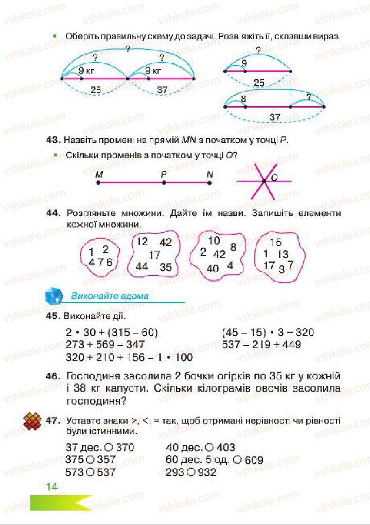 Страница 14 | Підручник Математика 4 клас Л.Ф. Шостак 2015