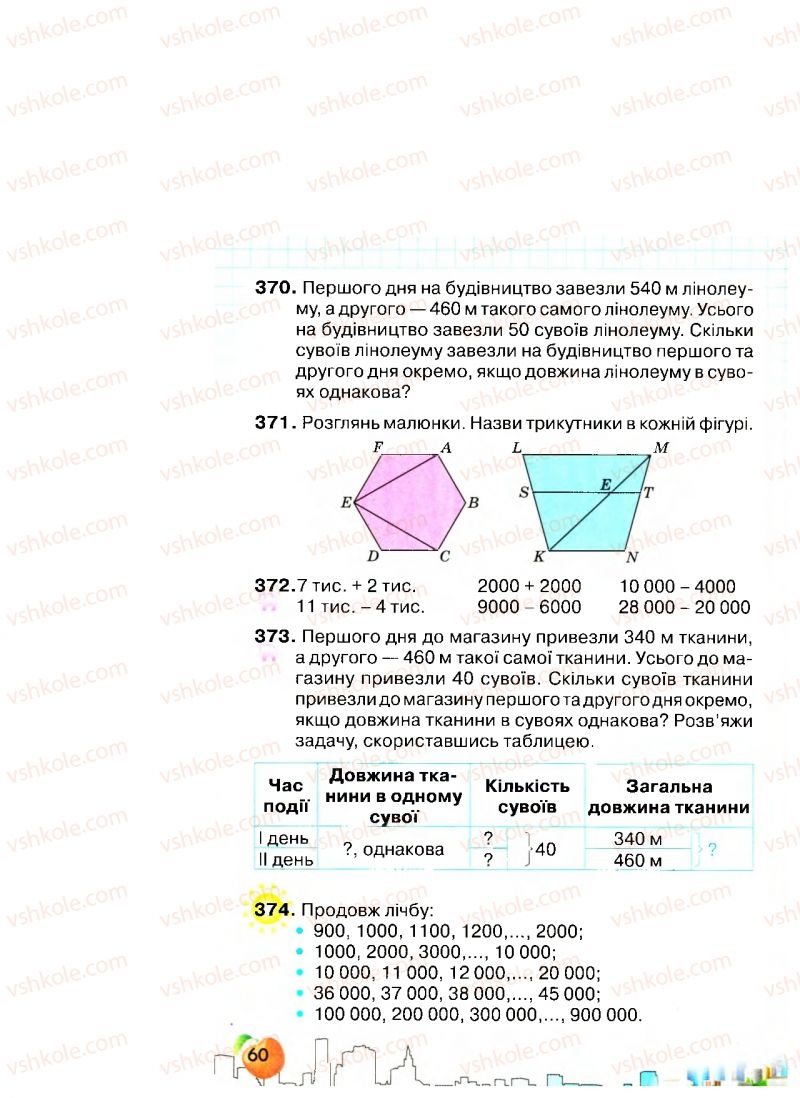 Страница 60 | Підручник Математика 4 клас Л.В. Оляницька 2015