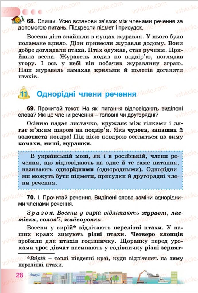 Страница 28 | Підручник Українська мова 4 клас Н.В. Гавриш, Т.С. Маркотенко 2015
