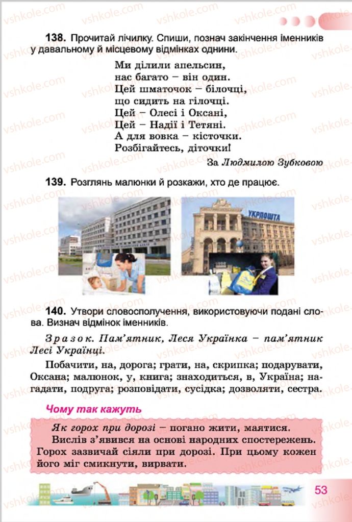 Страница 53 | Підручник Українська мова 4 клас Н.В. Гавриш, Т.С. Маркотенко 2015