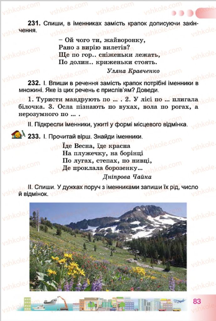 Страница 83 | Підручник Українська мова 4 клас Н.В. Гавриш, Т.С. Маркотенко 2015