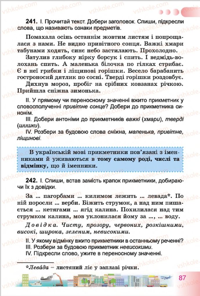 Страница 87 | Підручник Українська мова 4 клас Н.В. Гавриш, Т.С. Маркотенко 2015