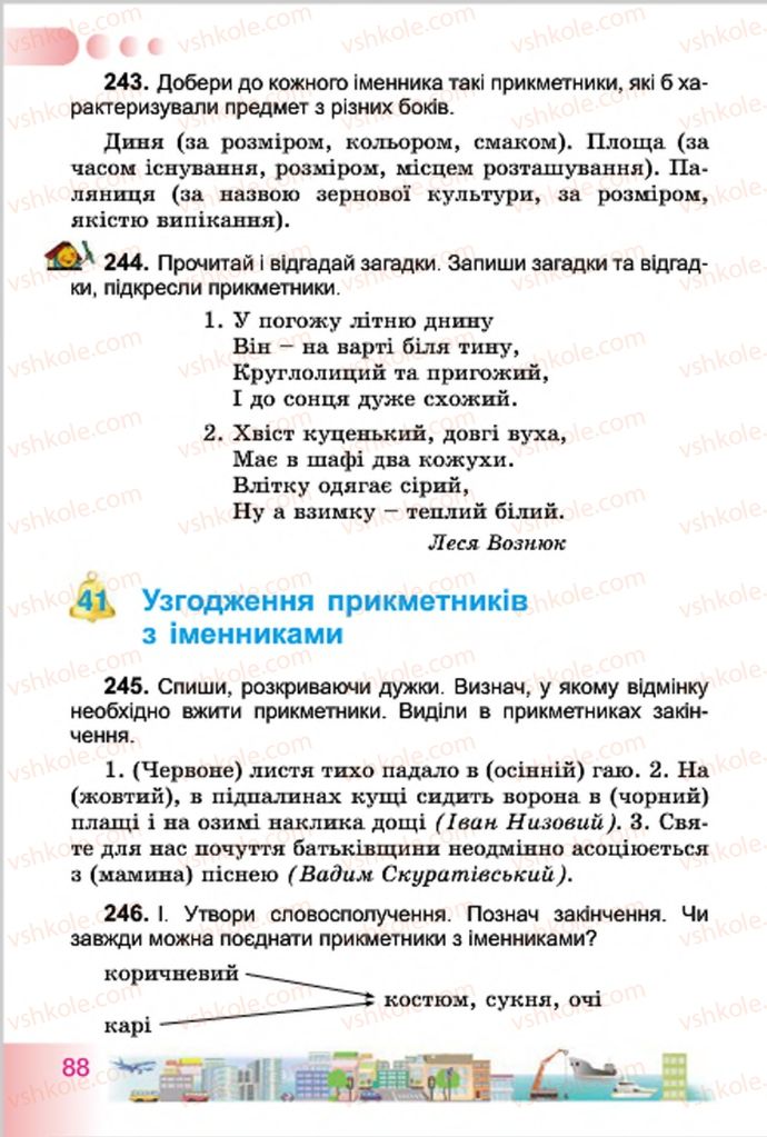Страница 88 | Підручник Українська мова 4 клас Н.В. Гавриш, Т.С. Маркотенко 2015