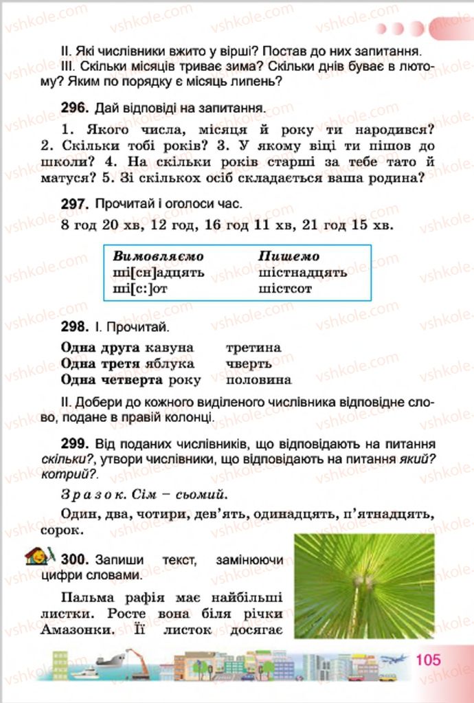 Страница 105 | Підручник Українська мова 4 клас Н.В. Гавриш, Т.С. Маркотенко 2015