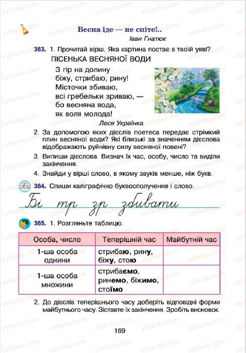 Страница 169 | Підручник Українська мова 4 клас Л.О. Варзацька, Г.Є. Зроль, Л.М. Шильцова 2015