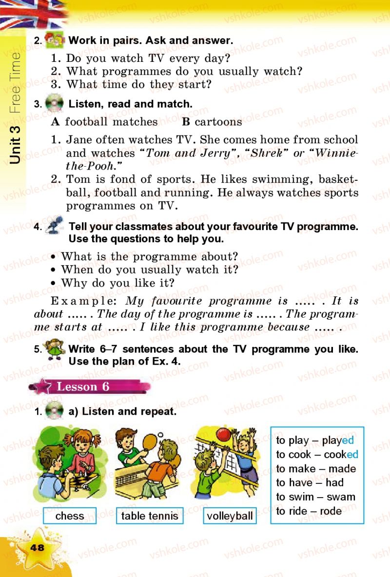 Страница 48 | Підручник Англiйська мова 4 клас А.М. Несвіт 2015