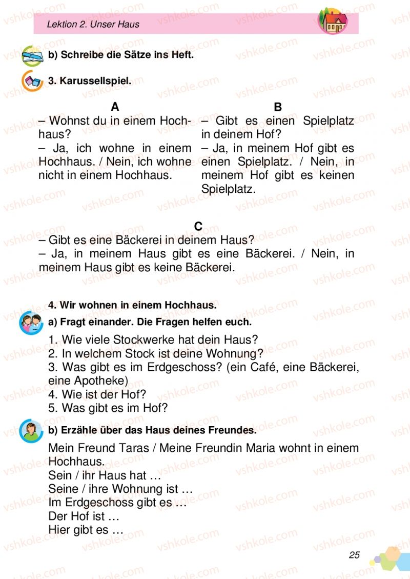 Страница 25 | Підручник Німецька мова 4 клас Л.В. Горбач, Л.П. Савченко 2015