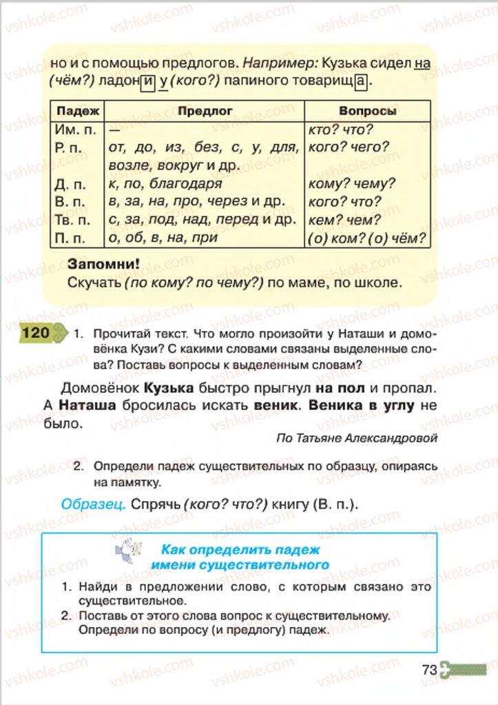 Страница 73 | Підручник Русский язык 4 клас А.Н. Рудяков, И.Л. Челышева 2015