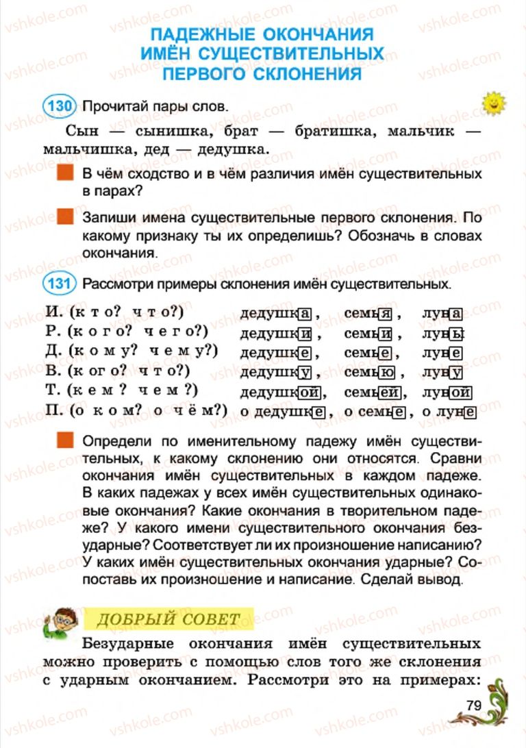 Страница 79 | Підручник Русский язык 4 клас Э.С. Сильнова, Н.Г. Каневская, В.Ф. Олейник 2015