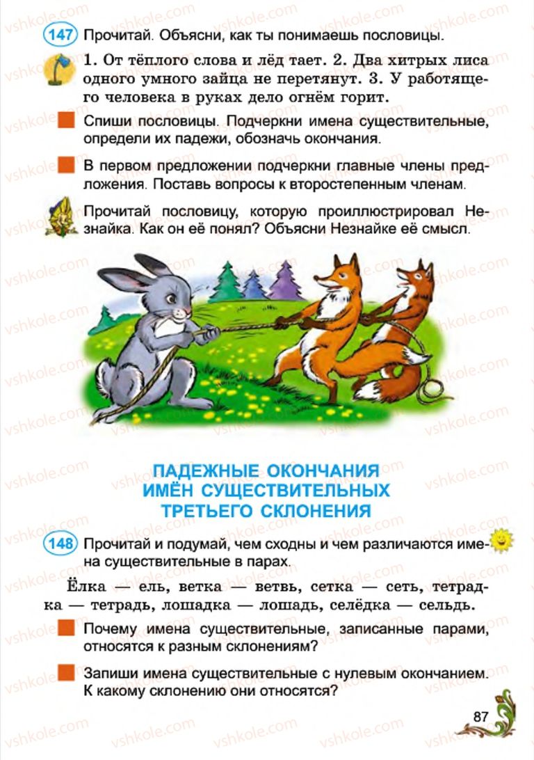 Страница 87 | Підручник Русский язык 4 клас Э.С. Сильнова, Н.Г. Каневская, В.Ф. Олейник 2015