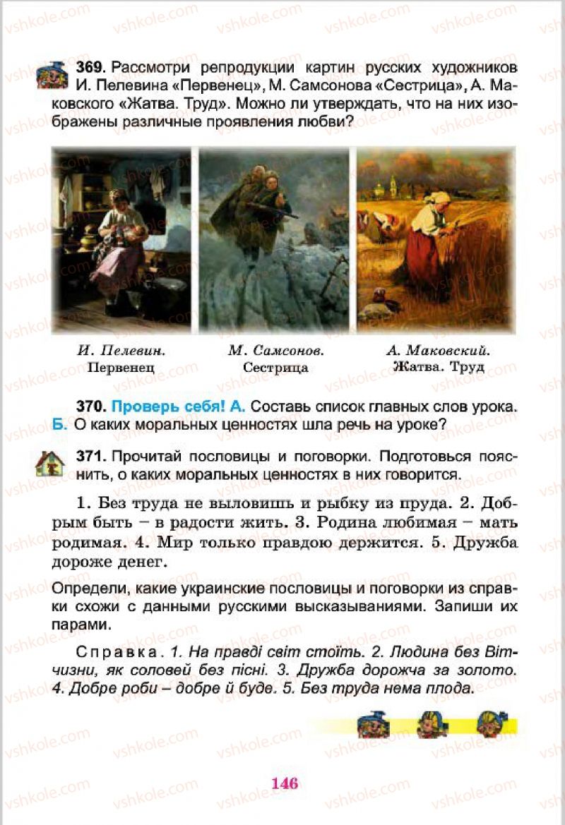 Страница 146 | Підручник Русский язык 4 клас Е.И. Самонова, В.И. Стативка, Т.М. Полякова 2015