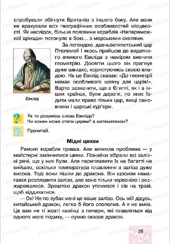 Страница 25 | Підручник Людина і світ 4 клас М.В. Беденко, С.Г. Заброцька, І.Р. Дунець 2015