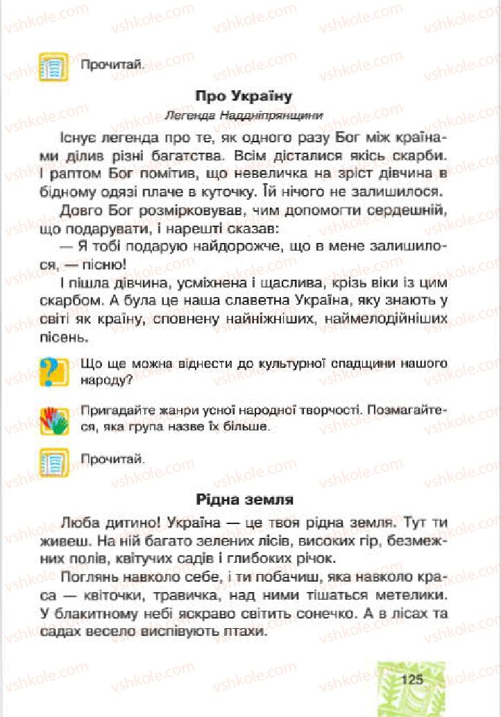 Страница 125 | Підручник Людина і світ 4 клас М.В. Беденко, С.Г. Заброцька, І.Р. Дунець 2015