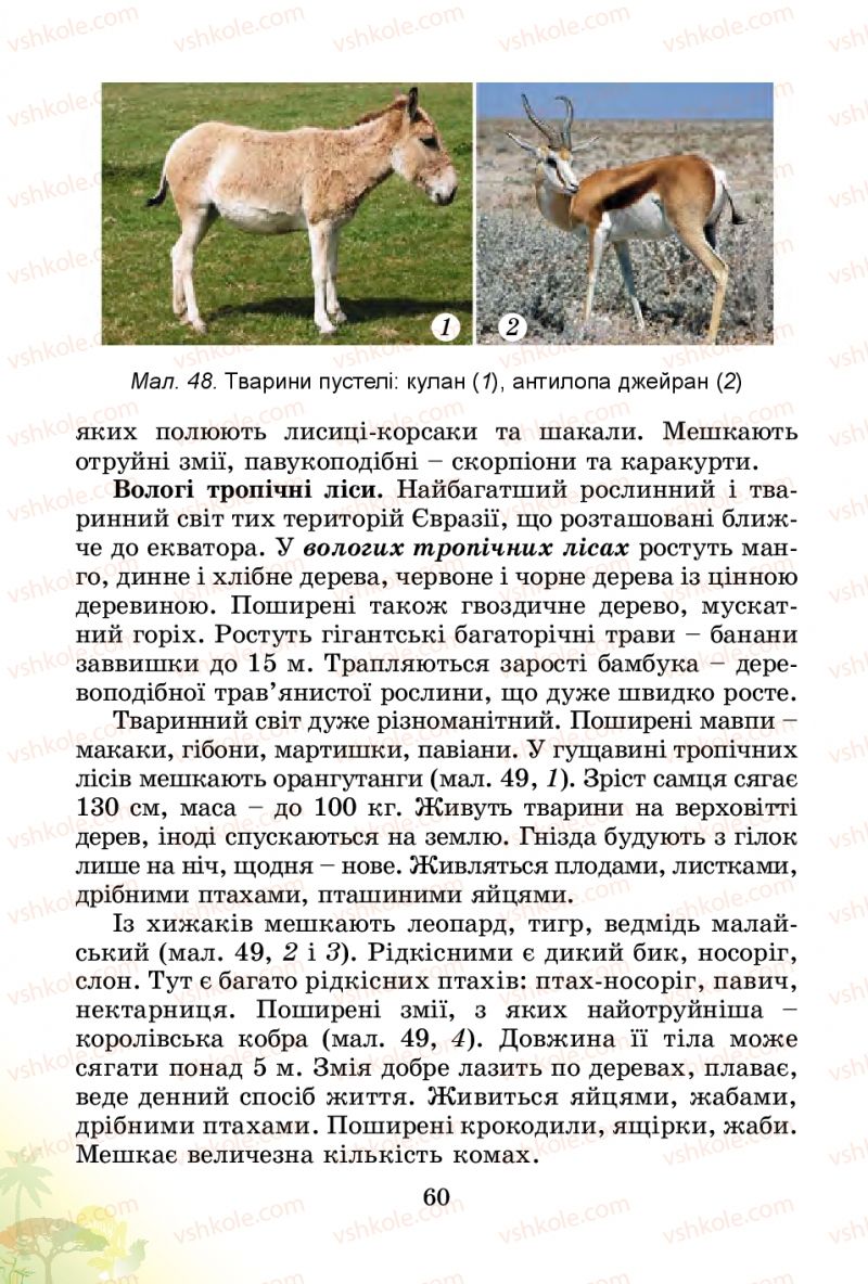 Страница 60 | Підручник Природознавство 4 клас Т.Г. Гільберг, Т.В. Сак 2015