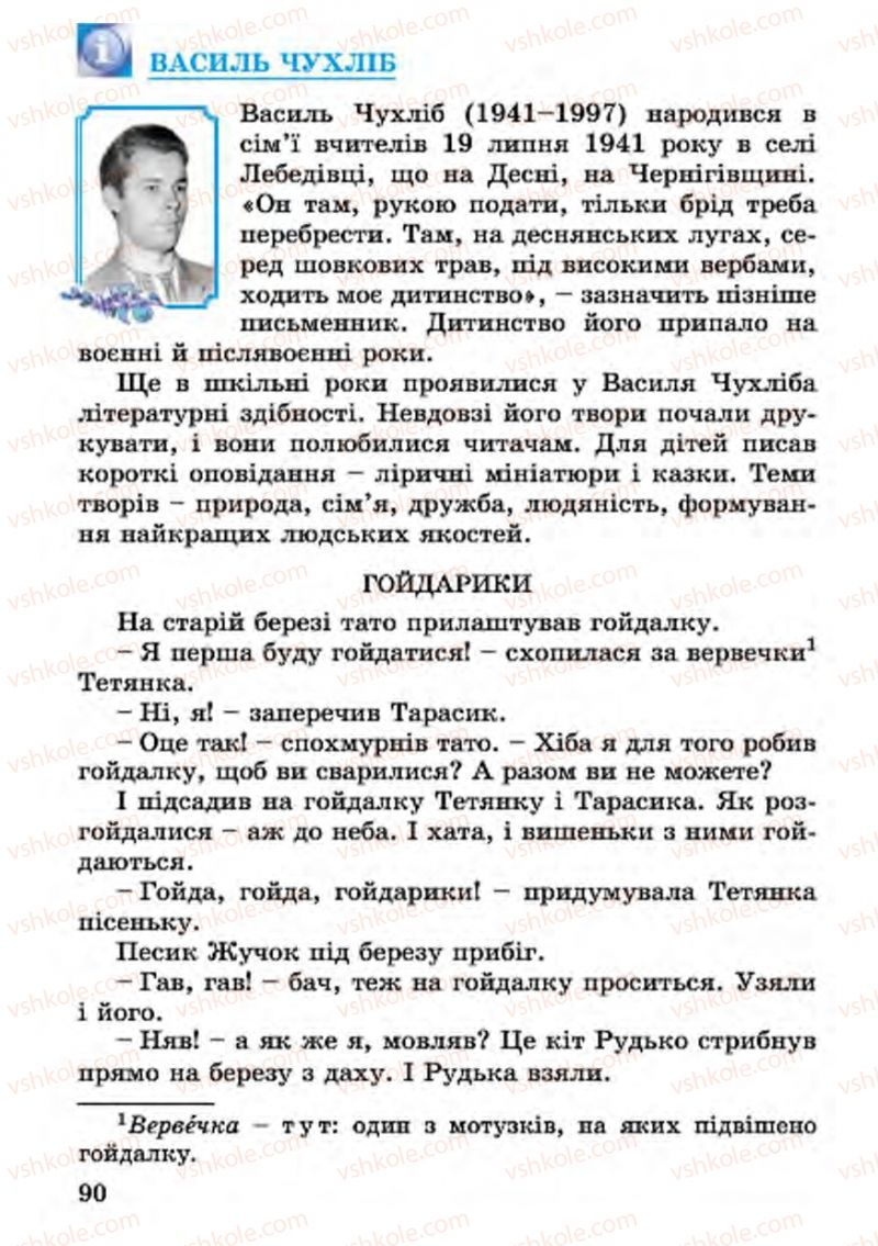 Страница 90 | Підручник Українська література 4 клас В.О. Науменко 2015