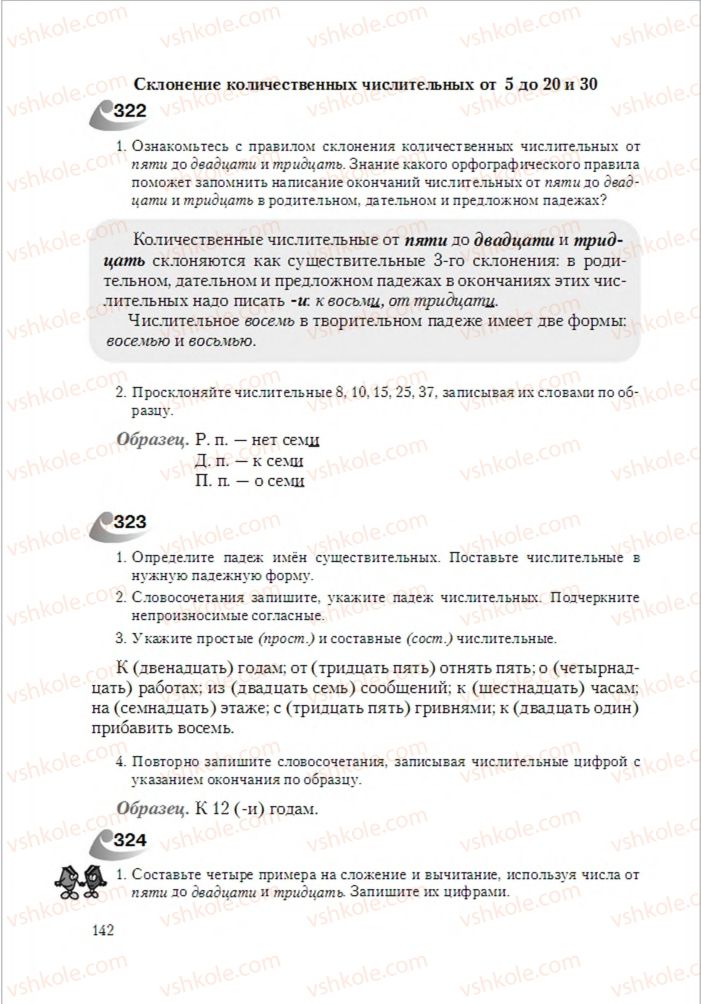 Страница 142 | Підручник Русский язык 6 клас А.Н. Рудяков, Т.Я. Фролова 2014