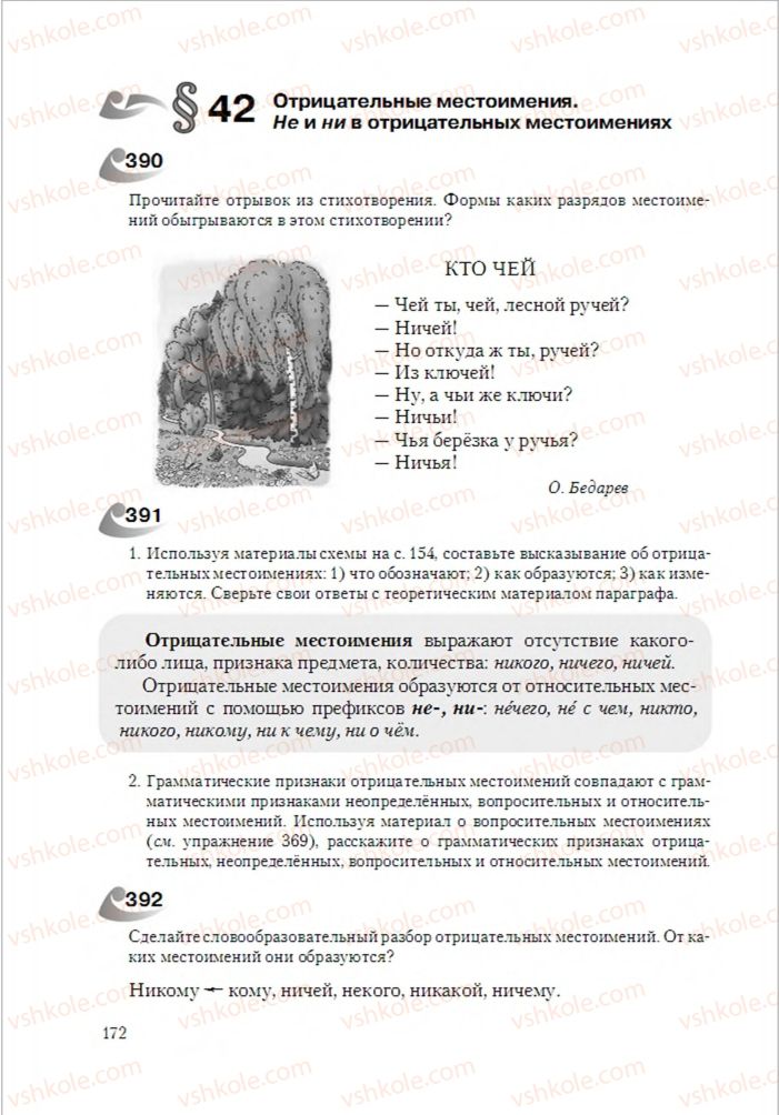 Страница 172 | Підручник Русский язык 6 клас А.Н. Рудяков, Т.Я. Фролова 2014