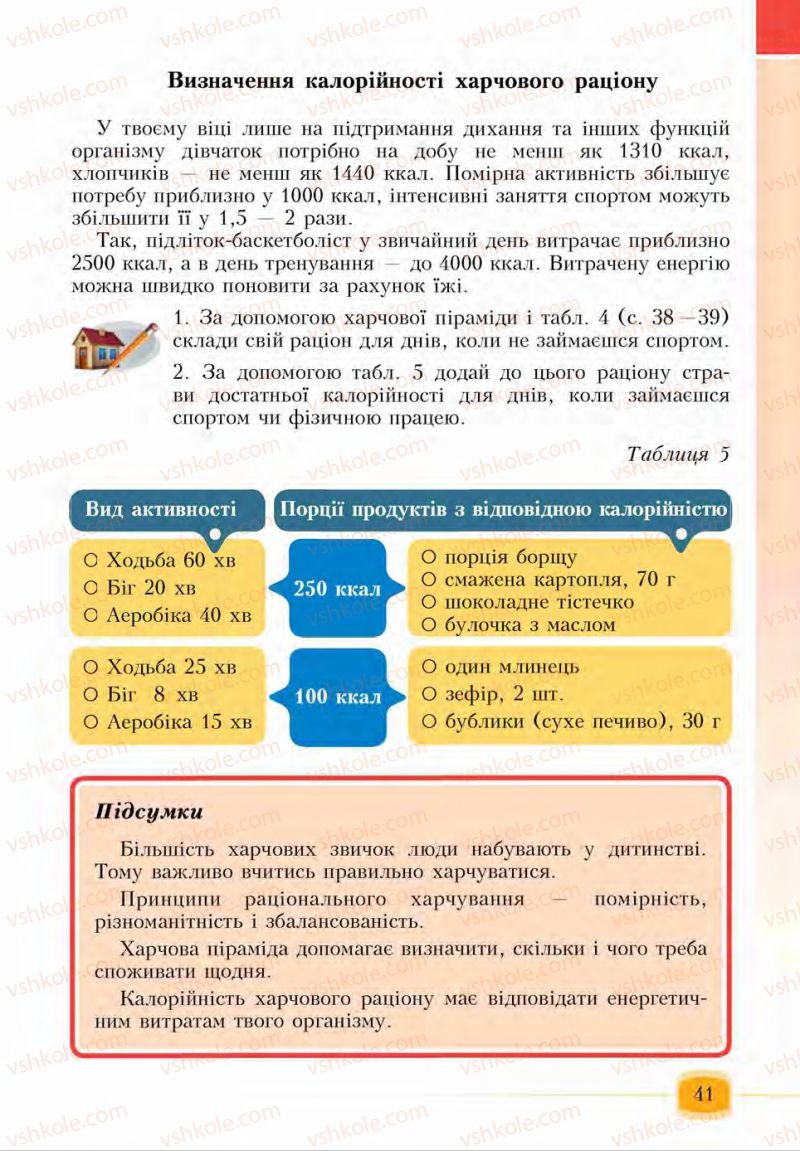 Страница 41 | Підручник Основи здоров'я 6 клас І.Д. Бех, Т.В. Воронцова, В.С. Пономаренко, С.В. Страшко 2014