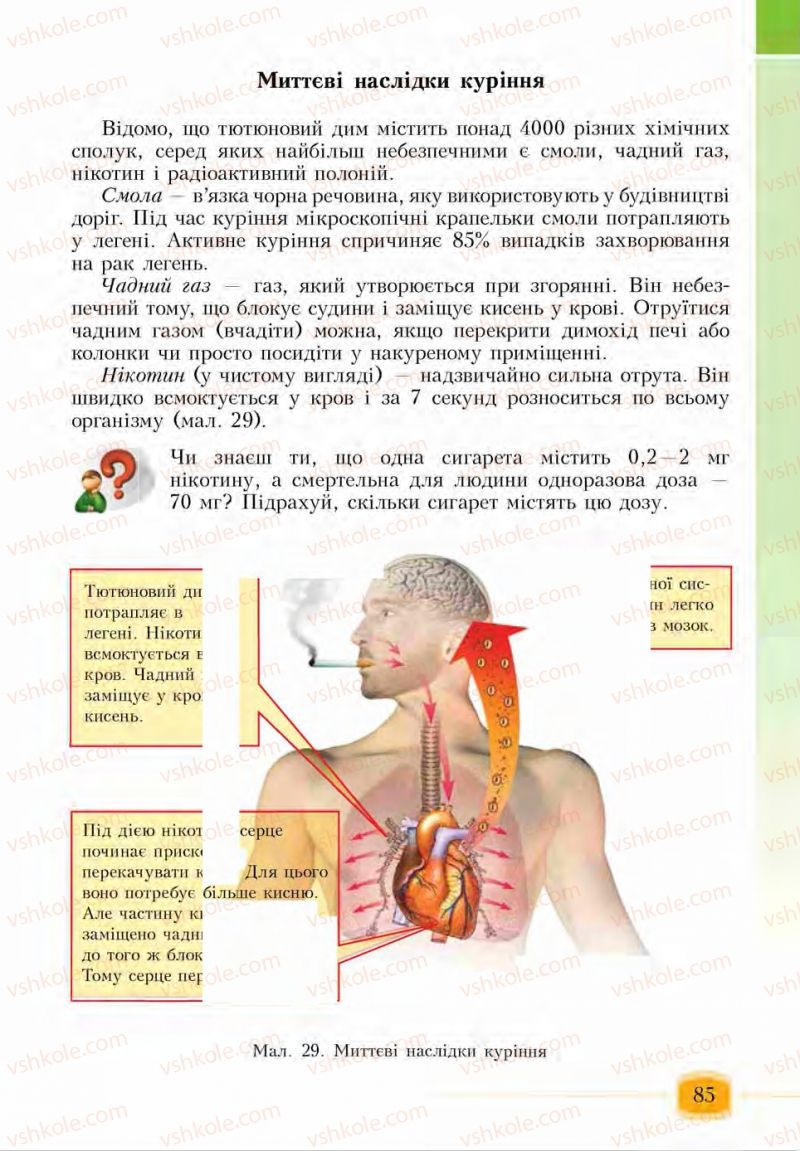 Страница 85 | Підручник Основи здоров'я 6 клас І.Д. Бех, Т.В. Воронцова, В.С. Пономаренко, С.В. Страшко 2014