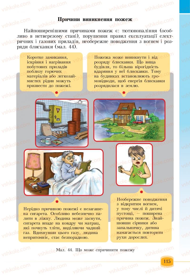 Страница 115 | Підручник Основи здоров'я 6 клас Т.В. Воронцова, В.С. Пономаренко 2006